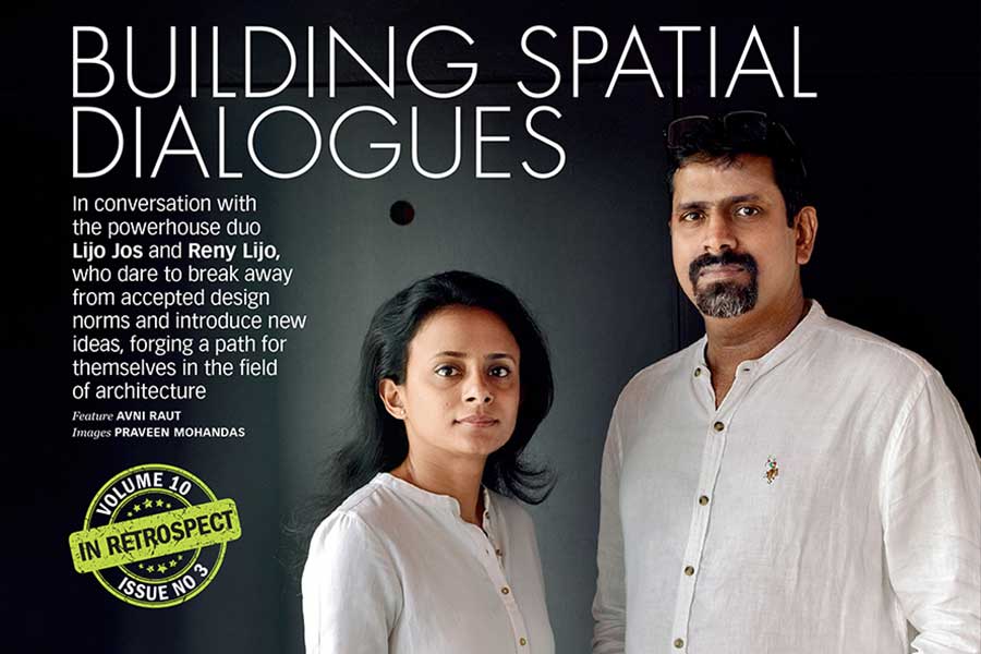 TRENDS Magazine (India) publishes a cover story on LIJO.RENY.architects